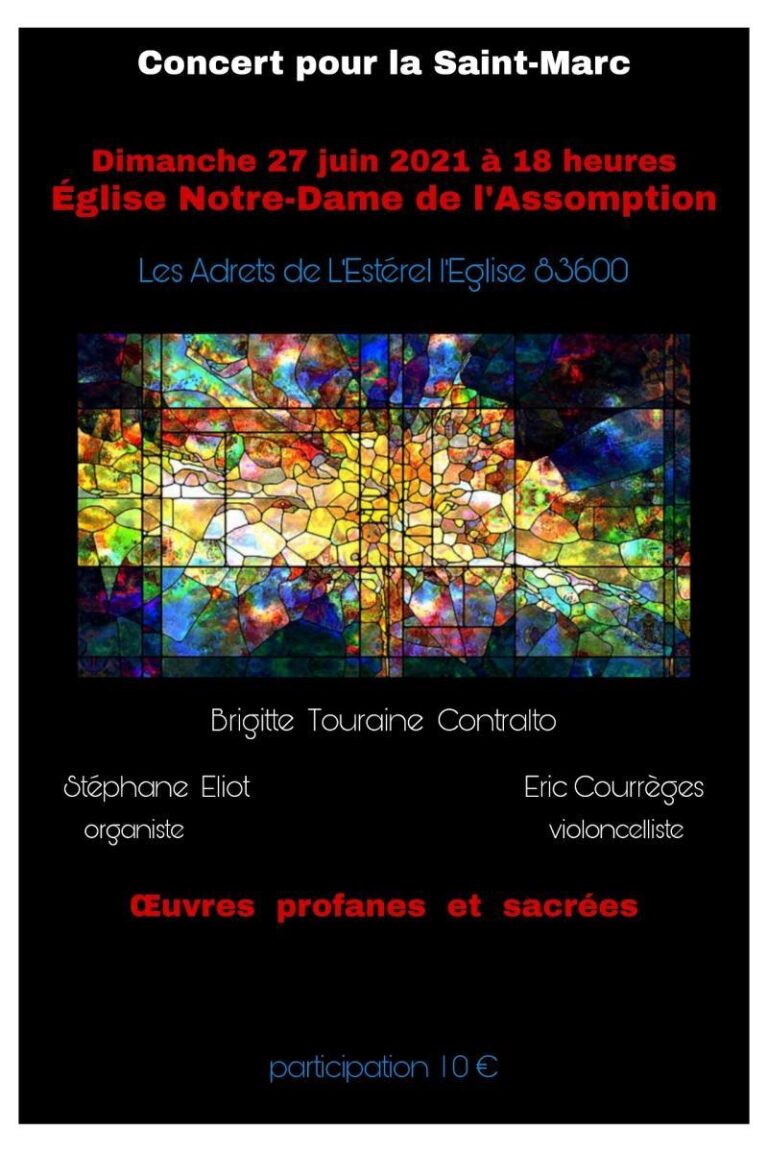 Concert lyrique pour la Saint-Marc 2021 – Eglise Notre-Dame de l’Assomption
