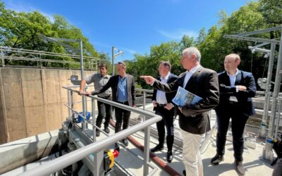 29/04/22 – Visite du Super réservoir Planestel et de la nouvelle Station d’épuration