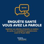 Enquête santé de l’ Agglomération jusqu’au 15/06/23