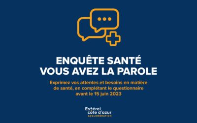 Enquête santé de l’ Agglomération jusqu’au 15/06/23