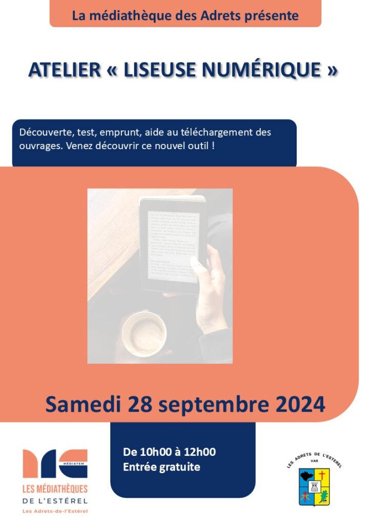 28/09/24 – Atelier gratuit “Lecture numérique”