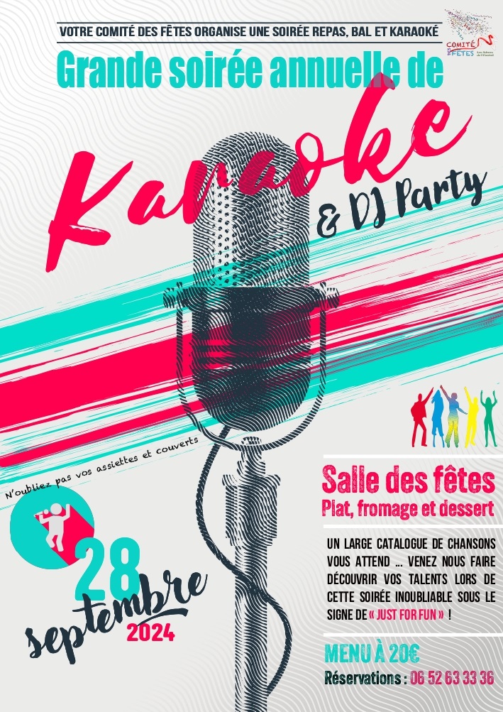 28/09/24 – Soirée Karaoké et DJ