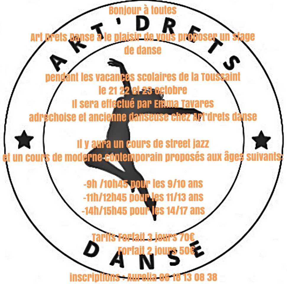 21 au 23/10/24 – Stage Art Drets Danse avec Emma TAVARES