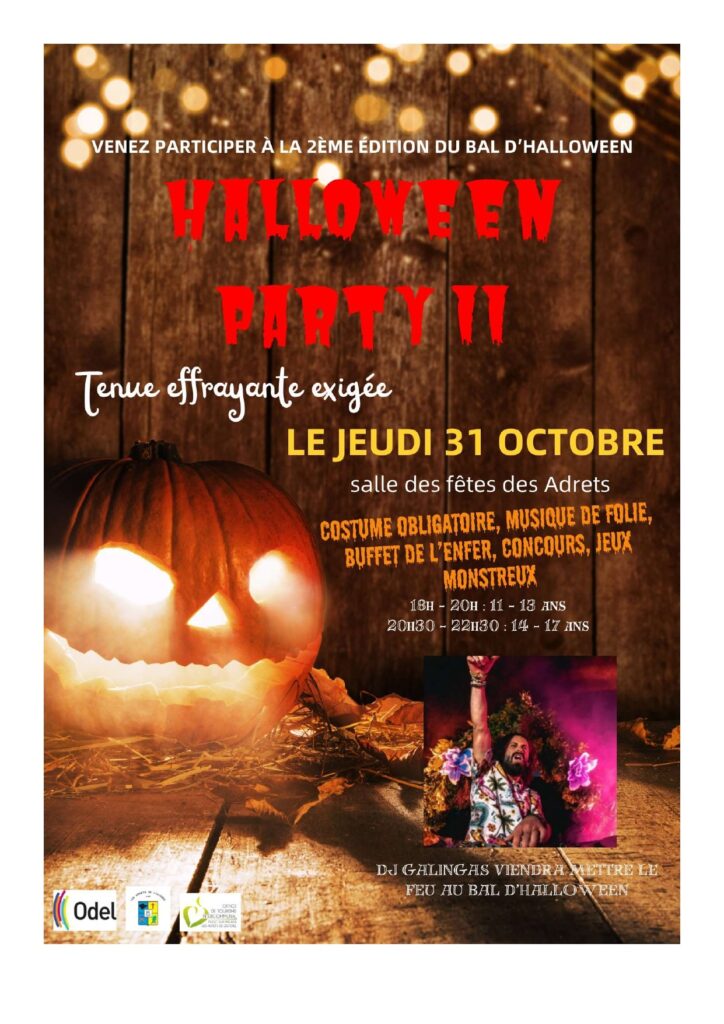 31/10/2024 – Bal d’Halloween pour les -18 ans