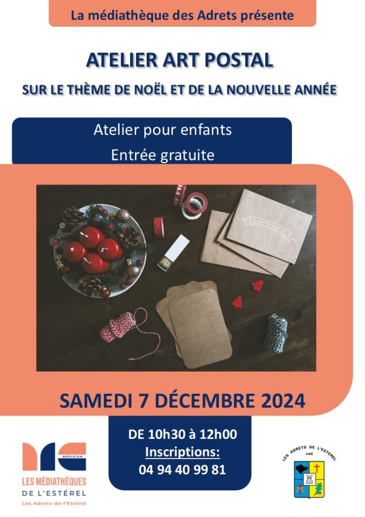 07/12/2024 – Atelier gratuit “L’art postal”