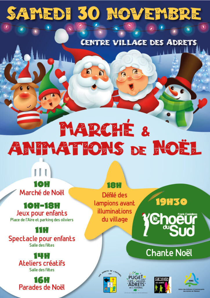 30/11/2024: Marché de Noël et animations pour petits et grands