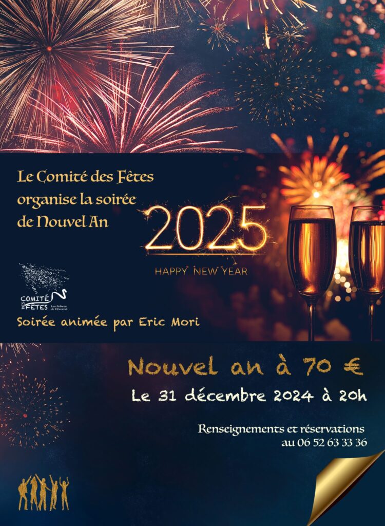 [COMPLET] 31/12/2024 – Soirée du Nouvel An