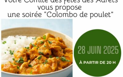 28/06/25 –  Soirée dansante Poulet Colombo