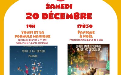 20/12/2025 – Spectacle et projection de film offerts par l’office du tourisme