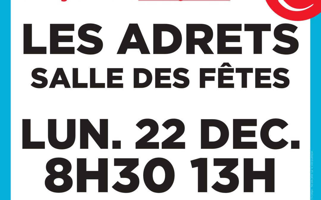 22/12/2025 – Don du sang