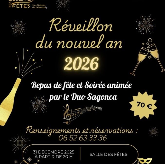 31/12/2025 – Soirée du réveillon