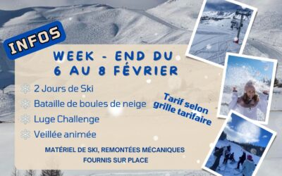 06 au 08/02/2026 – Séjour espace jeunes