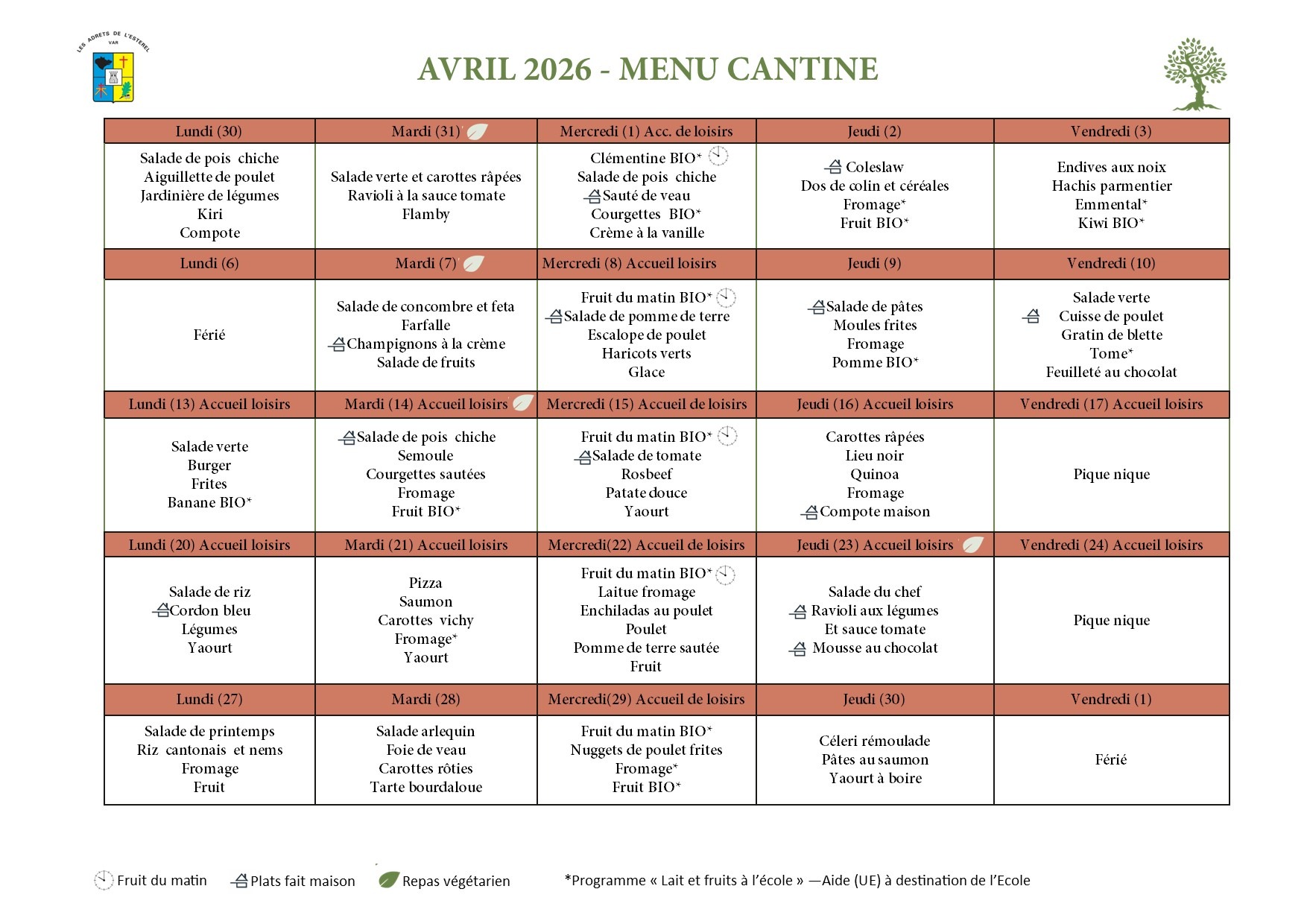 2026-04 Menu Cantine (avril)