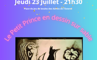 23/07/2026 – Le Petit prince en dessin sur sable