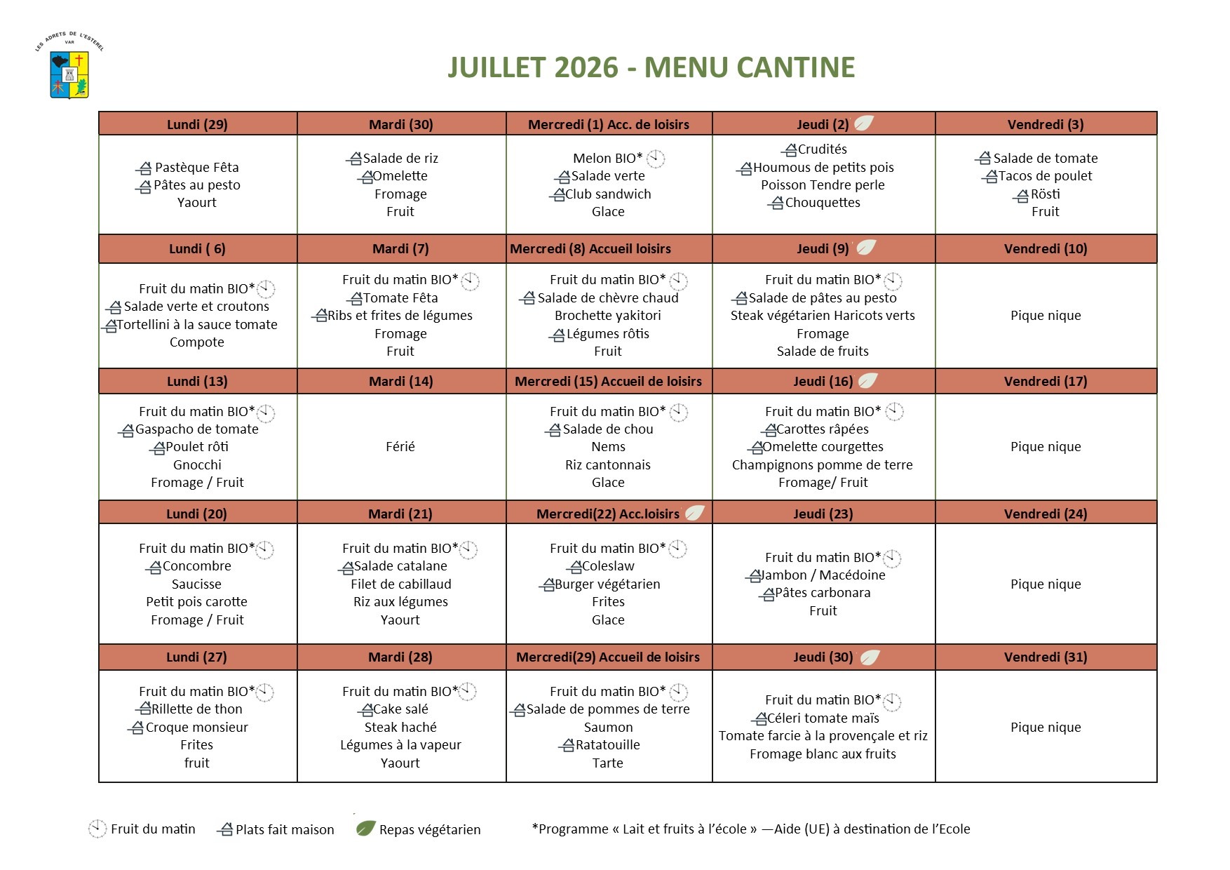 2026-07 Menu Cantine (juillet)