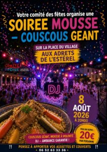 08/08/2026 – Soirée mousse & couscous géant