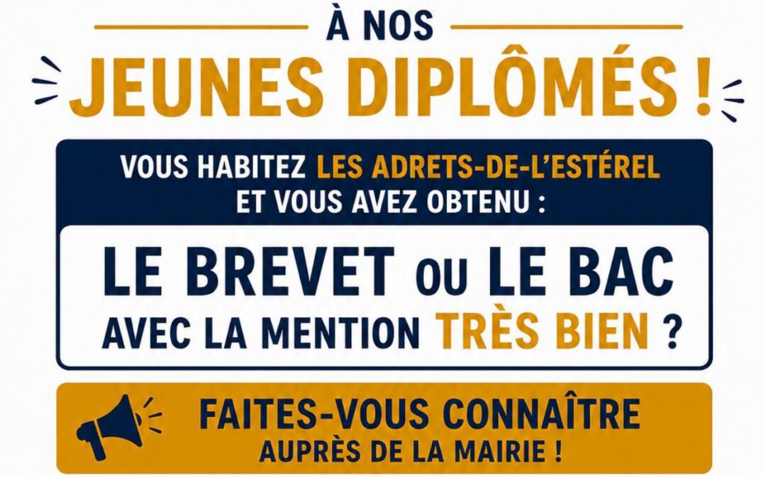 Félicitations à nos jeunes diplômés !