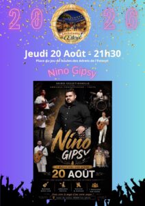 20/08/2026 – Concert gratuit Nino Gipsy