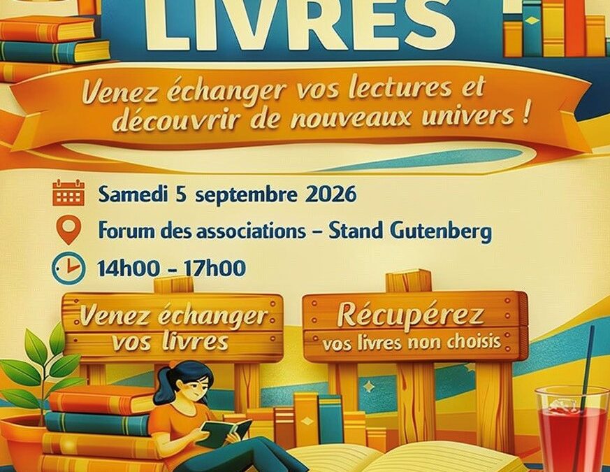 05/09/26 – Troc de livres au forum des associations