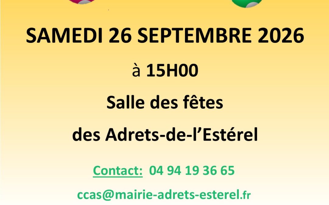 26/09/26 – Loto du CCAS