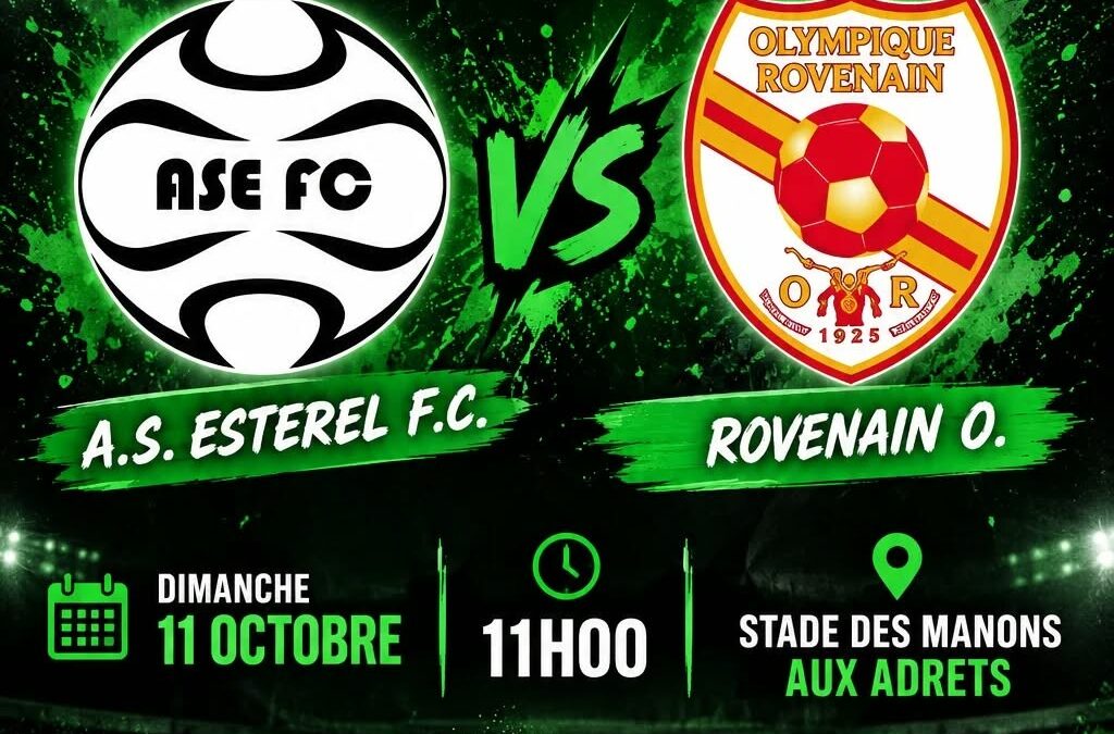 11/10/26 – Match – U17 (A.S. Estérel) VS Olympique Rovenain